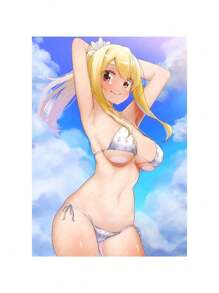 1 pièce Affiche de la canevas de peinture murale du personnage sexy de l'anime Lucy Heartfilia. Poster pour la décoration murale du salon, décoration de la maison. Peinture sans cadre. - Multicolore - Voir 20