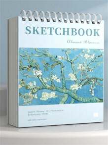 Libreta de bocetos con tapa dura artística, libro de bocetos para dibujo 16K, útiles escolares, de vuelta al colegio