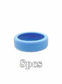 Protetores de rodas de silicone para bagagem 4/8 peças, capas de rodízio com redução de ruído silenciosa e absorção de choque, acessórios de viagem de estilo esportivo - fáceis de instalar e limpar