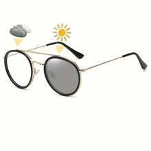 New Photochromic Vintage Metal Glasses For Women And Men - Multicolor - View 3