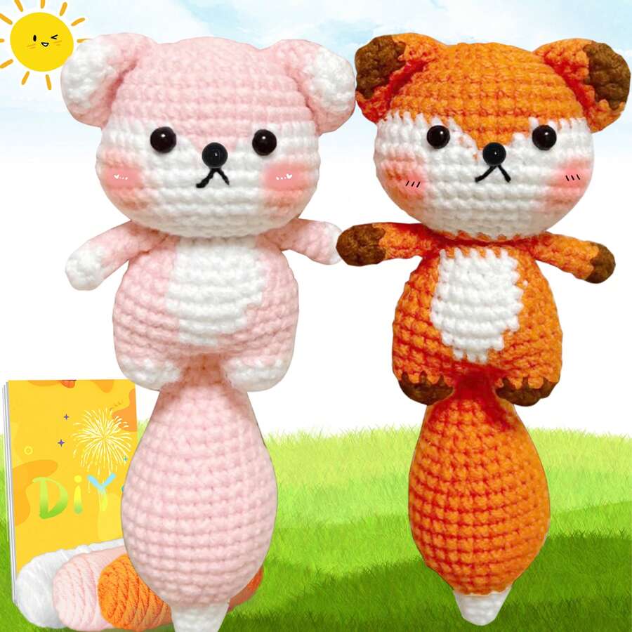DIY Crochet Kit For Beginners Amigurumi Stuffed Animals Gift Animal