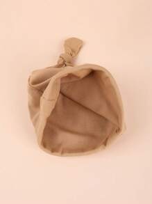 1pc Infant Baby Bear Ears No Brim Sleeping Cap With Tail, 3-15 Months