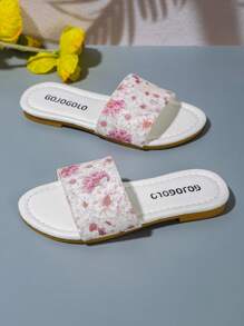 Strandschuhe Rosa Mädchen Sommer Pantoletten geeignet für Zuhause, Reisen und Fotografien, Kinder Outdoor weichbesohlt modische Sandalen kleine Mädchen