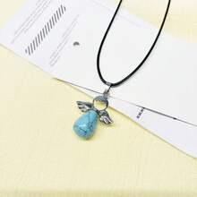 1 件夏季新品正品水晶水滴天使吊坠配 PU 项链链 - 多款 - 查看 10