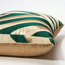 Premium Jacquard Throw Pillow Cover, Luxury Decorative Design, Suitable For Sofa, Home Decor, Living Room And More - Green - View 7