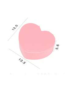 1 pièce Jolie boîte à bijoux avec miroir, boîte de rangement pour pinces à cheveux, boîte à bibelots en forme de cœur, cadeau d'anniversaire pour les filles, boîte à bijoux, support à bijoux, boîte à bijoux de bureau