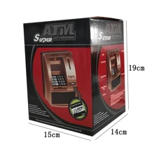 Hucha automática de ahorro con acceso ATM, hucha con voz real inteligente con contraseña, un regalo perfecto para Navidad, Halloween y Acción de Gracias