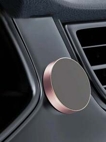 1/3 件创意圆形迷你磁性汽车导航仪表盘出风口夹座合金随机颜色手机支架，多功能迷你磁性粘贴金属汽车导航仪表盘出风口夹座合金金属磁吸家用手机支架，仪表板支架兼容 、Android 手机，生日、家人、朋友汽车配件礼物，车载手机支架