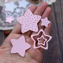 New Arrivals Cute Star Metal Die Cuts For Scrapbooking, Stars Die Cutting For Card Making And Photo Album, DIY Handmade Paper Crafts - Silver - View 4