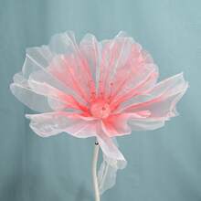 1Pc 40/50cm Big Simulation Flower Window Display 3D Large Artificial Flowers Hanging Gauze Hollow Fake Flower Wedding Home Decor Back To School Room Decor School Supplies