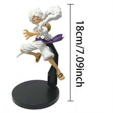 ONE PIECE 1 pièce de figurine ONE PIECE Anime Sanji en cape de 22 cm/8,66 pouces, figurine d'action Nika GEAR5, figurine PVC pour décoration de pièce, collection pour adulte, modèle de poupée, jouets, cadeaux de Noël et Halloween