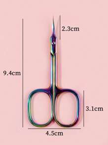 Cortaduros de piel muerta de acero inoxidable, cortaúñas ruso, tijeras de uñas de belleza manicura con punta - Multicolor - Ver 2