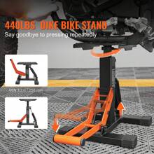 Dirt Bike Lift Stand, Motorcycle Jack Lift Stand Hydraulic Lift Operation, Adjustable Height Hoist Table, Motorcycle Rear Wheel Stand, With U + L Fork Swingarm Spool, Heavy Duty Rear Wheel Stand, For Suzuki Kawasaki, Dirt Pit Bike Repair, Maintenance, Dirt Bike Accessories - 440 Lbs Dirt Bike Lift Stand - View 2