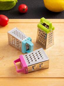 1pc Mini Garlic Grater, Stainless Steel Cheese Ginger Vegetable Spices Small Grater For Kitchen,Stainless Steel Mini Cheese Grater,Creative Small Box Graters For Kitchen Slicer, Cheese, Potato, Squash, Zucchini, Carrots, Lemons And Cucumbers,Ginger, Vegetable,Stainless Steel Four-Sided Planer,Multi-Function Vegetable Grater,Mini Cheese Grater, Professional Box Grater, Stainless Steel With 4 Sides,Kitchen Gadgets