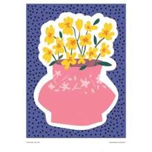 1 件现代波西米亚极简主义植物花卉艺术抽象海报印刷品墙壁艺术图片客厅家居装饰无框架 - 彩色 - 查看 63