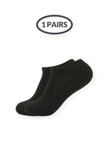 1/2/5/10/15/20/30 pares de calcetines cortos negros simples y versátiles para hombre, talla grande, sueltos, transpirables y cómodos para uso diario