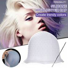 Professional Hair Colouring Highlighting Dye Cap And Streaking Hook Frosting Uk - White - View 9