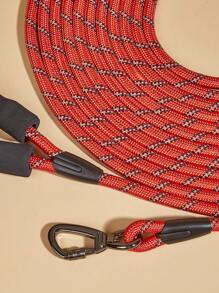 Extra Long Reflective Nylon Dog Lead With Safety Lock, Adjustable Length, Multiple Color Options, Heavy Duty
