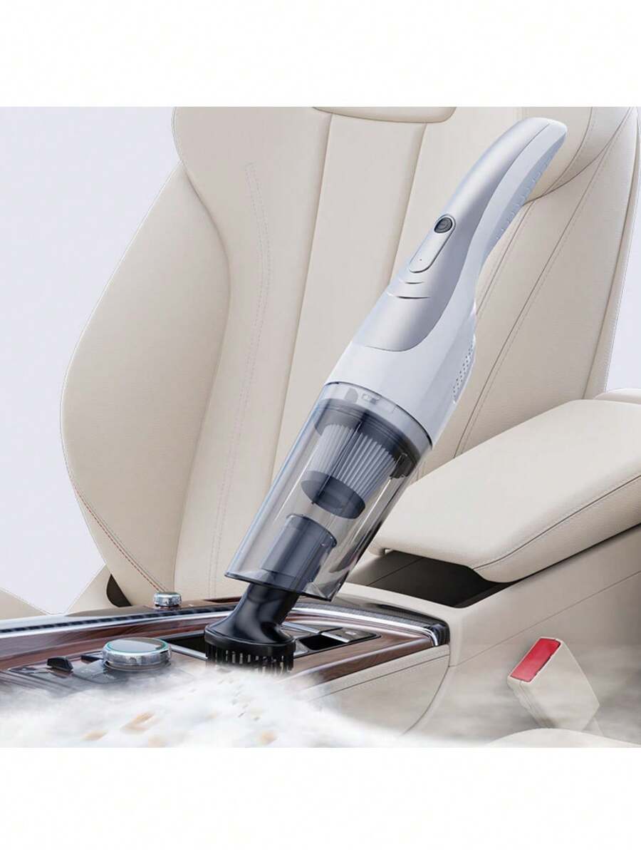 Multifunctional Handheld Vacuum Cleaner Powerful Suction HEPA Filter Wireless Vacuum Cleaner For Car Floor Household - White - View 1