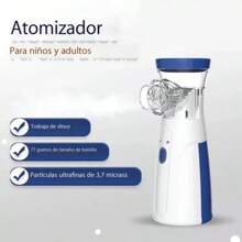 NEBULIZADOR PORTÁTIL. INHALADOR ULTRASÓNICO. - Blanco - Ver 5