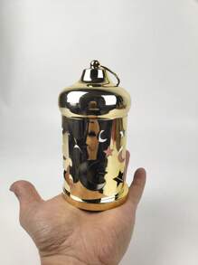 1个可爱复古铁艺桌面烛台，月亮星星节日茶蜡烛台，卧室/客厅装饰，派对家居装饰蜡烛灯 - 彩色 - 查看 5