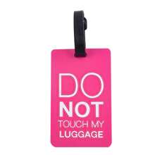 3pcs Fashionable PVC Luggage Tag, Funny Phrase & Cartoon Plane Design, Contrast Color Unisex Practical Luggage Accessories For Easy Identification At Airport, Write Name On Back To Prevent Loss, Lightweight , Party Gift, Christmas, Halloween, Birthday Gift - Multicolor - View 3