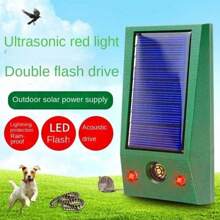 NetHong 2xSolar Powered Ultrasonic Electronic Bird Repellent Waterproof Pigeon Deterrent - Green - View 7