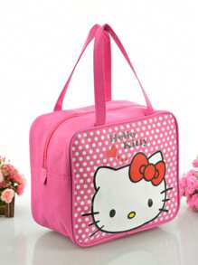 Sanrio 1pc schattige Kitty dikke waterdichte draagbare lunchtas met geïsoleerde lunchboxtas Cartoon kinder bento-tas geïsoleerde tas
