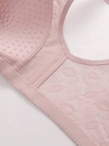 3 Peças Sutiãs Sem Arame Ultramacia de Fechamento Frontal, Roupa Íntima Feminina Respirável