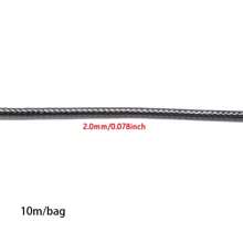 10m/Bag Black Wax Wire PU Leather Rope Rubber Rope Pendant Rope Necklace Rope Bracelet Rope Threading Bead Accessories - Cowhide Rope - View 12