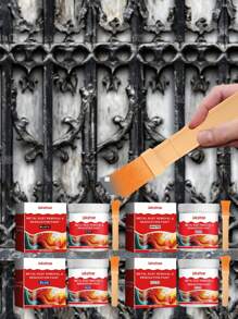 Pintura a base de agua antioxidante para metales, imprimación metálica impermeable y anticorrosiva, pintura de renovación, disponible en múltiples colores - Multicolor - Ver 3