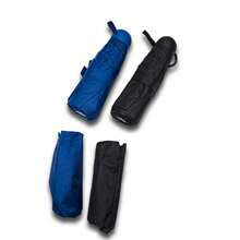 Pocket Umbrella With Ball Handle In Blue And Black.