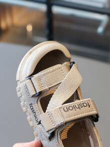 全新轻便防滑软底防踢幼儿鞋，百搭男童女童夏季沙滩运动凉鞋 - 棕色 - 查看 6