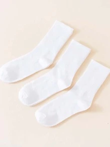 1/3/4/7/10 双条纹休闲中筒运动风格袜子 - 彩色 - 查看 3