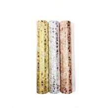 1 rouleau de nappe à motif étoiles, runner de table de décoration de maison pour tous les jours et les fêtes, runner de table élégant en feuille d'or pour les fêtes, cadeau parfait pour l'anniversaire, les fêtes, le mariage, la Saint-Valentin