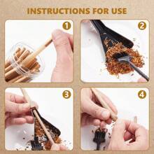 100pcs King Size Pre-Rolled Papers With Filter Tips, 110mm Pre Rolling Cones With Filling Device, Two Cones Holder, Cone Loader, Cleaning Brush, Slow Burning, Tobacco Accessories, Holiday Gift For Friends And Family - 棕色 - 查看 6