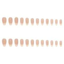 24 piezas de láminas de uñas con estilo francés aptas para damas y niñas, ideales para citas, fiestas, festivales, decoración del Día de San Valentín, pegatinas de manicura francesa simple, uñas postizas desprendibles (incluye hojas de pegamento y limas de uñas hoy)