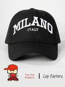 1 Pc Women's Embroidered MIK AND Baseball Cap, Adjustable Outdoor Sun-Proof Casual Hat, Suitable For Spring/Autumn Travel, Vacation And Beach - Baseball Cap - View 8