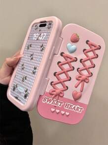 Funda tipo espejo de silicona con diseño de flecha del amor, compatible con iPhone 16, 15, 14 y 13 Pro Max, protección linda y a prueba de golpes con cubierta suave