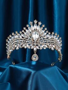 Women's Crystal Crown, Crystal Bubble Headpiece Bridal Royal Queen Headband Princess Tiara, Suitable For Bride Wedding, Ball, Birthday Party - Multicolor - View 13