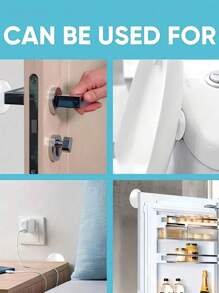 2/4/6 Pieces Clear Door Handle Wall Protectors - For Doors, Cabinet Doors, Refrigerator Doors, Toilet Seats, Providing Impact Protection Against Dents And Scratches, Perfect For Reducing Noise And Protecting Door Walls In Your Home. Reusable For School, Office, Home, Travel, Bag, Organizer, Storage, Back-To-School Supplies