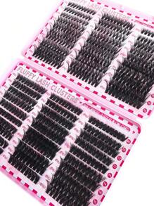 600 piezas Extensiones de pestañas individuales con rizado D, 6 estilos de 30D+40D+50D+60D+80D+100D, de 10-18mm, extra gruesas y naturales con volumen dramático, ultra suaves y súper ligeras, reutilizables, kit de extensión de pestañas segmentadas falsas para uso personal en casa para la vida diaria, boda, cita, fiesta, festival de música, viaje y primavera