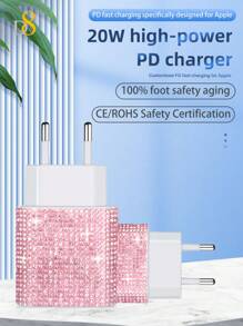 D8 1 Pc 20W PD Fast Charging, USB-C Cord Phone Charger , Compatible With I Phone 16/15, 15 Plus, 15 Pro, 15 Pro Max, IPad, IPad Pro 12.9 Gen 5/4/3,Galaxy S23 Ultra/S23/S23+/S22/S22 S21 S20 Ultra/S22+/S21+/ Ultra/S20/S20+20W S Amsung Fast Charging USB C Adapter Compatible With Ipad Pro Christmas Gift USB C Charger For I Phone 15 Suitable For Travel, Office, Dorm, And Home
