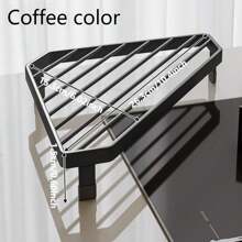 1pc Multi-Function Pot Lid Rack Stand, Stainless Steel Kitchen Storage Organizer