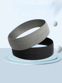 4pcs 3pcs Simple Yoga Headband Pack Casual Gym Daily Use Sweat Absorbent Running Headband Fitness Elastic Fabric Sweatband Headband Hair Band Sweat-Absortion - Multicolor - View 11