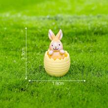 1pc Cute Easter Rabbit Blind Box Miniature Figurine, Decorative Accessory For Car, Desktop, Photography, Dollhouse, Birthday, Holiday Gift