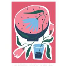 1 件现代波西米亚极简主义植物花卉艺术抽象海报印刷品墙壁艺术图片客厅家居装饰无框架 - 彩色 - 查看 44