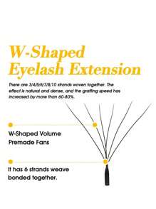 GLAM&NEED 10 Rows D-Curl Automatic Blooming W-Shaped 3D/4D/5D/6D/7D/8D/YY/6D Mink Lashes/Wet Lashes/5D Flower/Flat Oval/Easy Fan/Eyelash Extension/Jingling/Manyu/Xingyu/Yuyi/Tajian/8D R/U-YY/3D Brown/4D Brown/5D Brown Pre-Made Fan Lashes, Quick Lash Application, Natural & Soft, Lightweight & Voluminous