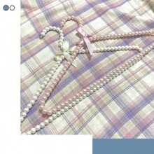 1 Stück süßer mädchenhafter Perlen Braut Hochzeits Kleiderbügel, koreanischer Anime-Stil Garderobe rosa Kleiderbügel, transparenter Kunststoff Bügel mit Schleife & Perlen, geeignet für Braut, Hochzeitszeremonie, Boutique - Verschiedenfarbig - Übersicht 4