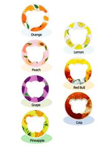 1pc/3pcs Flavor Pods For Water Bottle, Bear Shape Fruit Fragrance Rings For Water Bottle Flavor Pods Creative Water Cup Scented Pods For Outdoor Sports